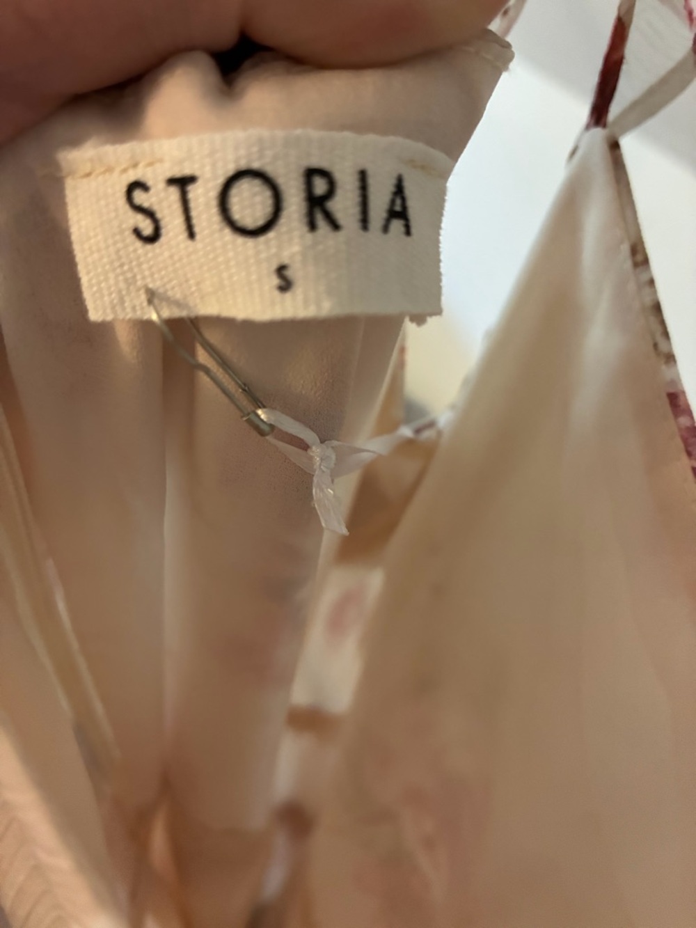 Storia Blush Floral Dress with Tie Waist - NWT - Picture 6 of 6